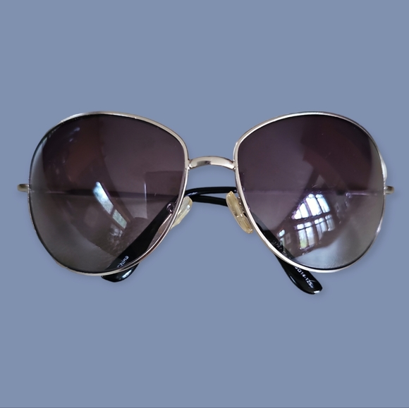 Vintage Italian Designer Metal Frame Classic Aviator Glasses - Picture 7 of 13